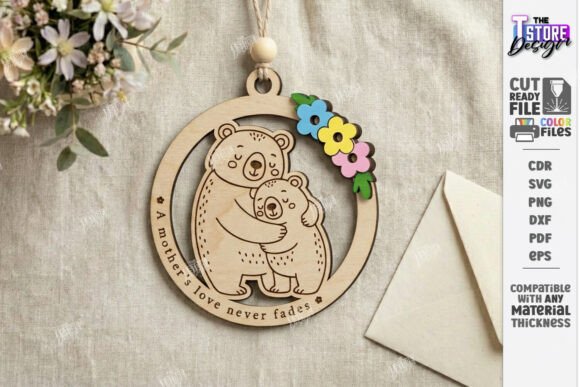 Download Mother's Day Ornament Laser Cut | Gifts - Mother Collection