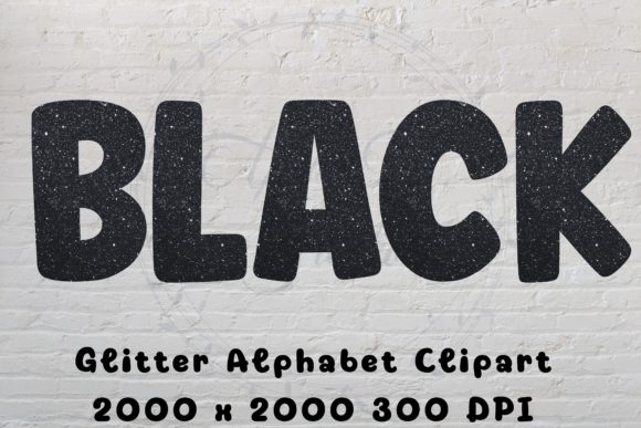 Download Black Glitter Alphabet Clipart - Premium Resources