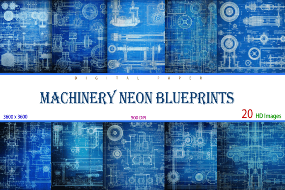 Download Machinery Neon Blueprints - Blueprints Collection