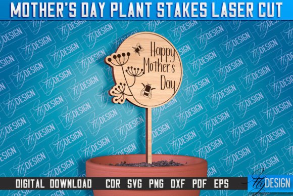 Download Mother's Day Plant Stake Laser Cut - Mother Collection
