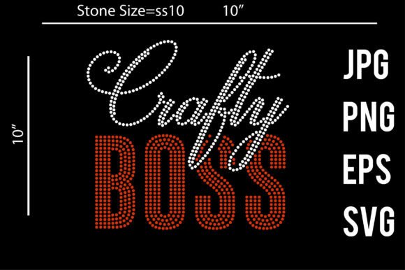 Download Crafty Boss Rhinestone Template Design - Crafty Collection