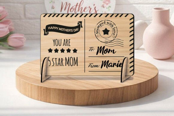 Download 5 Stars Mom Happy Mother's Day SVG Post - Mother Collection