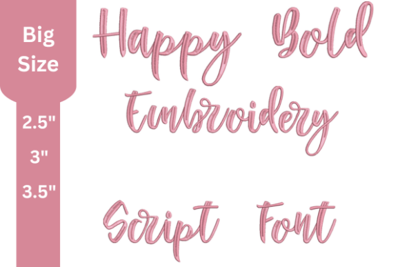 Download Happy Bold Embroidery Script Font - Script Collection