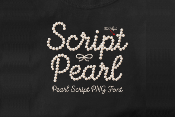 Download Pearl Script Font PNG Alphabet Letters - Script Collection